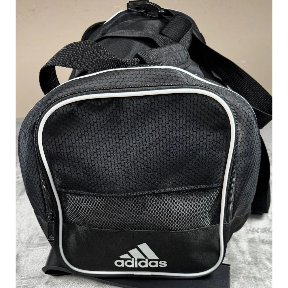 Adidas Defender  Duffel Bag Black White 104385-A
